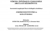 Meghívó - Vértes tájegységre készülő Építészeti Tájegységi Arculati Kézikönyvet bemutató Zárórendezvényre és Kiállításra