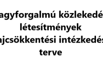 Nagyforgalmú közlekedési létesítmények zajcsökkentési intézkedési terve