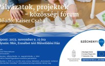 Pályázatok, projektek - közösségi fórum _ 2023.11.09.