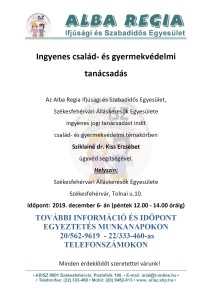 Ingyenes család- és gyermekvédelmi tanácsadás
