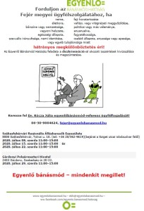 Egyenlő Bánásmód Hatóság ügyfélfogadása