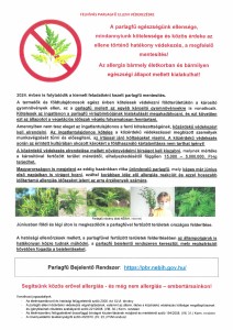 FELHÍVÁS PARLAGFŰ ELLENI VÉDEKEZÉSRE