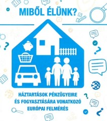 MIBŐL ÉLÜNK? feliratú kép ház, autó és ember piktogramokkal