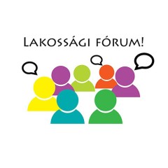 Lakossági fórum feliratú kép ember piktogramokkal