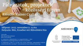 Pályázatok, projektek - közösségi fórum _ 2023.11.09.