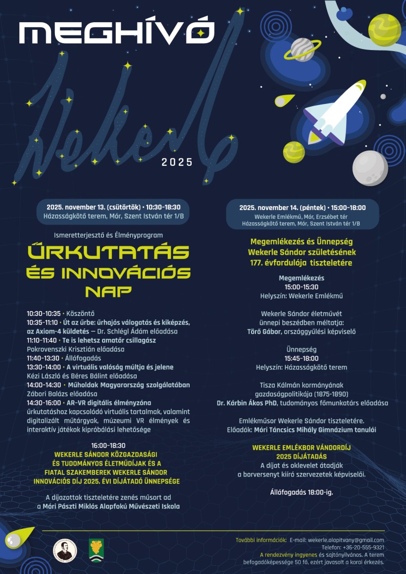 MEGHÍVÓ - WEKERLE NAPOK 2025