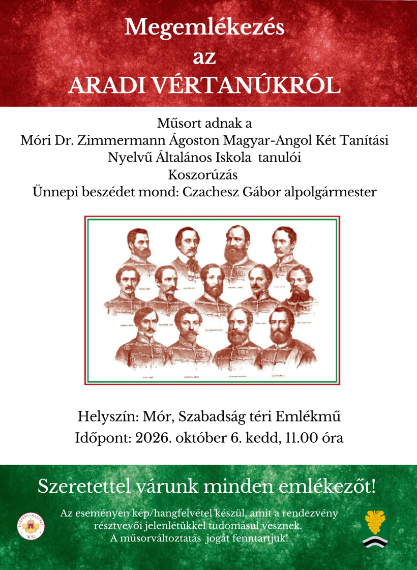 Október 6-i megemlékezés meghívója