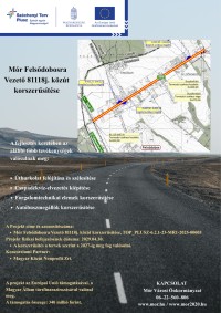 Mór Felsődobosra Vezető 81118j. közút korszerűsítése
